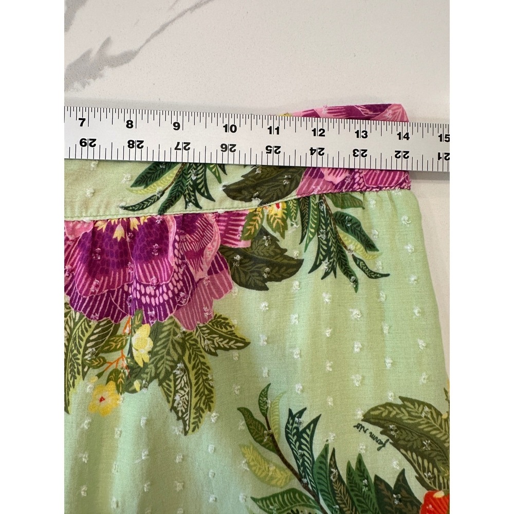 Farm Rio Anthropologie Floral Tiered Maxi Skirt Size Medium Colorful - Picture 13 of 16